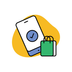 Order Confirm Icon vector stock illustration