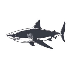 Fototapeta premium shark vector illustration