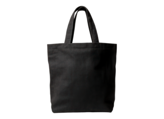 Black fabric canvas bag