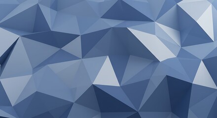 Obraz premium Geometric blue low-poly background 