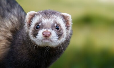 Fototapeta premium European Polecat in Natural Habitat
