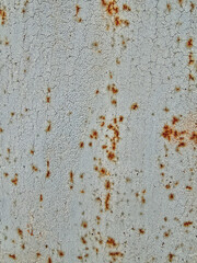 Detailed closeup of weathered and rusted metal surface