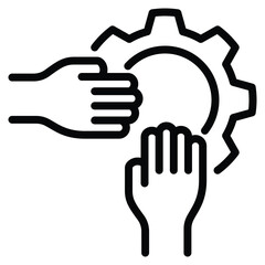 Relationship icon line vector illustration