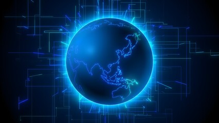 デジタルネットワークの地球