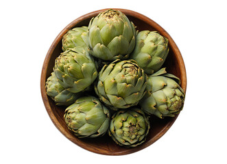 Fototapeta premium Bowl with fresh artichokes