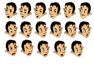 facial character for mascot