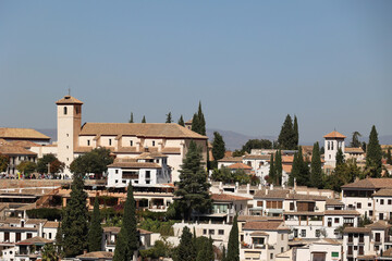 Fototapeta premium Granada is the capital of the province of Granada in Andalusia, southern Spain, and is known for the Alhambra