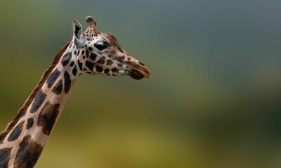 Close-Up of Nubian Giraffe in Wildlife Portrait