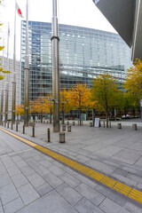 Exterior of Tokyo International Forum Building in Tokyo, Japan
