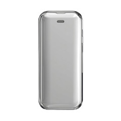 The glossy smartphone in a protective transparent case reflects light, showcasing its sleek design and emphasizing the importance of device safety and care.