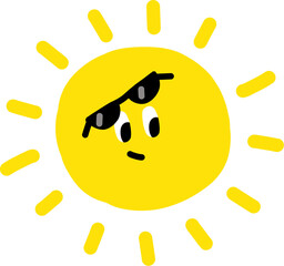 cute sun character