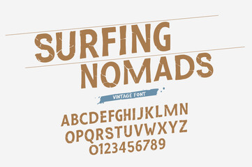 Original handwritten custom font, typeface vector ,typography poster sport ,Surfing font collection, artwork design for fashion,sport, urban,movie,film,and brand. Illustration