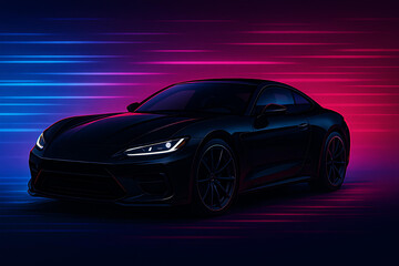 Black sports car wallpaper