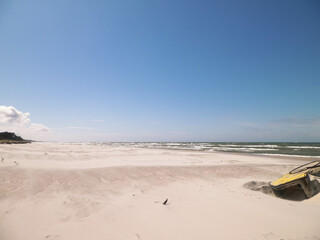 Huge beach in Stilo. Northern Poland.