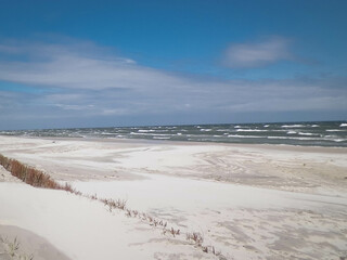 Huge beach in Stilo. Northern Poland.