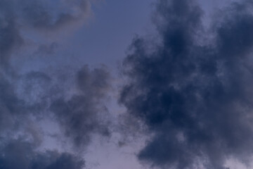 ダイナミックな曇り空