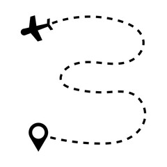 Airplane Travel Route