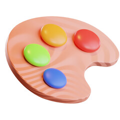 Palette 3D icon.