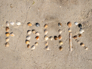 Name of Island F&ouml;hr formed with mussels on the sand