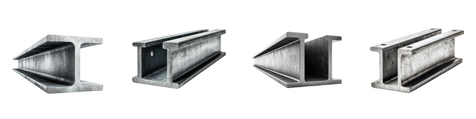 Steel construction beams and girders for industry