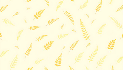 노란파란고사리패턴