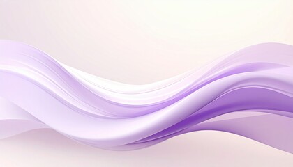 Fototapeta premium Dynamic flowing waves of purple fabric design abstract art digital background soft environment aesthetic viewpoint