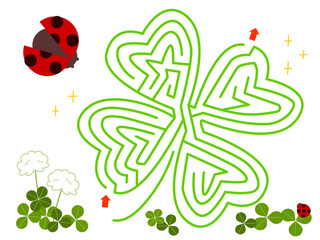 四葉のクローバーの迷路