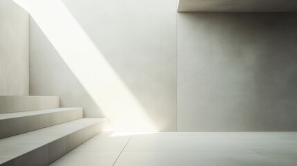 Obraz premium Porcelain tile with a matte finish in subtle tones of light grey, featuring faint veining running across the surface.