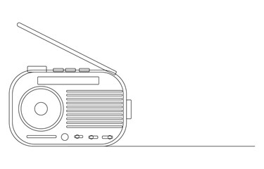 retro radio vector illustration