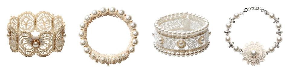 Elegant pearl jewelry accessories