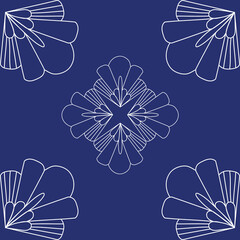 Art Deco, extravagant lifestyles of the Jazz Age, geometric and symmetrical patterns with bold...