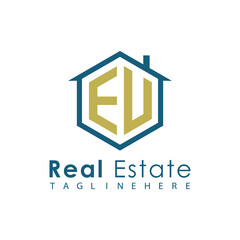 Modern Real Estate Logo – House, Apartment, Building, Architecture, Construction, Property Investment, Corporate Branding Design
