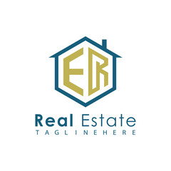 Modern Real Estate Logo – House, Apartment, Building, Architecture, Construction, Property Investment, Corporate Branding Design

