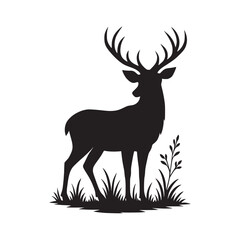 Deer Silhouette Vector 