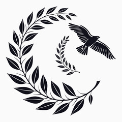 Obraz premium black and white wings