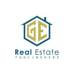 Modern Real Estate Logo – House, Apartment, Building, Architecture, Construction, Property Investment, Corporate Branding Design

