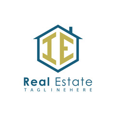 Modern Real Estate Logo – House, Apartment, Building, Architecture, Construction, Property Investment, Corporate Branding Design
