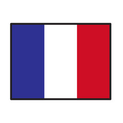 Naklejka premium flag of france