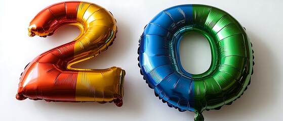 Colorful Number Balloons