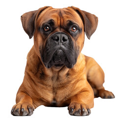 Obraz premium Bullmastiff Dog Isolated on Transparent Background. PNG. Generated AI. 