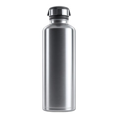Isolated stainless steel water bottle shot isolated on transparent background.png white background