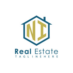 Modern Real Estate Logo – House, Apartment, Building, Architecture, Construction, Property Investment, Corporate Branding Design
