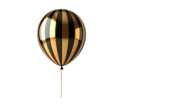 Striped balloon on Transparent Background