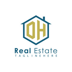 Modern Real Estate Logo – House, Apartment, Building, Architecture, Construction, Property Investment, Corporate Branding Design
