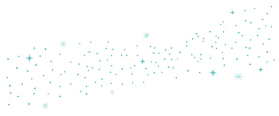 パーティクル、キラキラ、青色