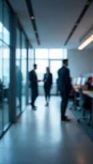 Generative AI Envisioning Modern Corporate Dynamics in a Blurry Office Scene
