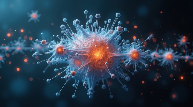 Visual metaphor for superposition: translucent overlays of a particle in simultaneous quantum states.

