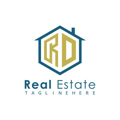 Modern Real Estate Logo – House, Apartment, Building, Architecture, Construction, Property Investment, Corporate Branding Design
