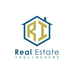 Modern Real Estate Logo – House, Apartment, Building, Architecture, Construction, Property Investment, Corporate Branding Design
