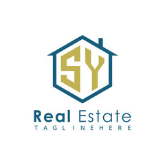 Modern Real Estate Logo – House, Apartment, Building, Architecture, Construction, Property Investment, Corporate Branding Design
